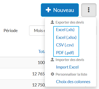 Devis Excel Logiciel Evoliz Exporter Modele Devis En Excel