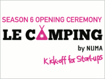 Le Camping Saison 6, programme d'accélération de NUMA Paris